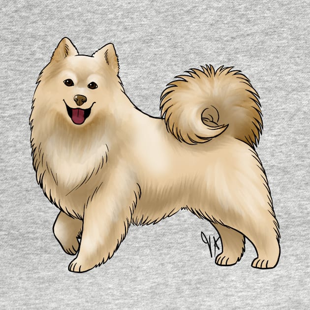 Dog - Finnish Lapphund - Cream by Jen's Dogs Custom Gifts and Designs